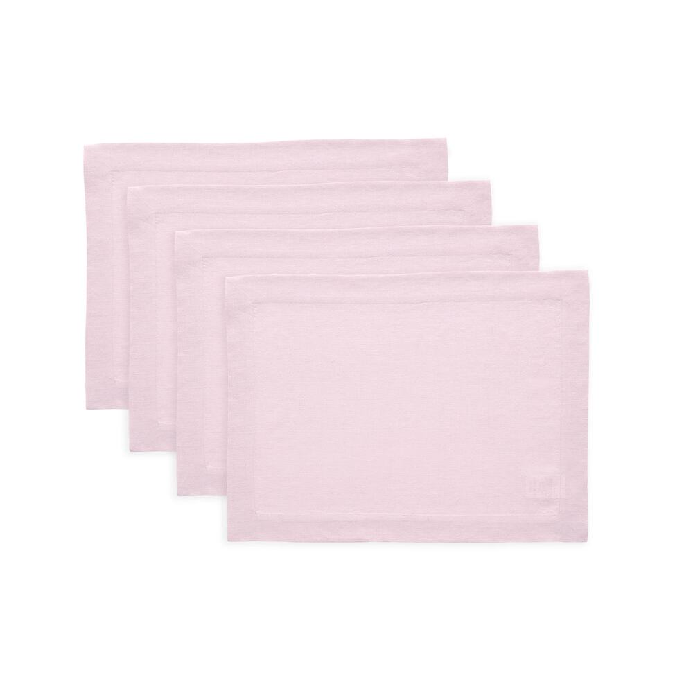 NEW 100% Pure Linen Placemats 14x19 Ice Lilac Prewashed Set of 4